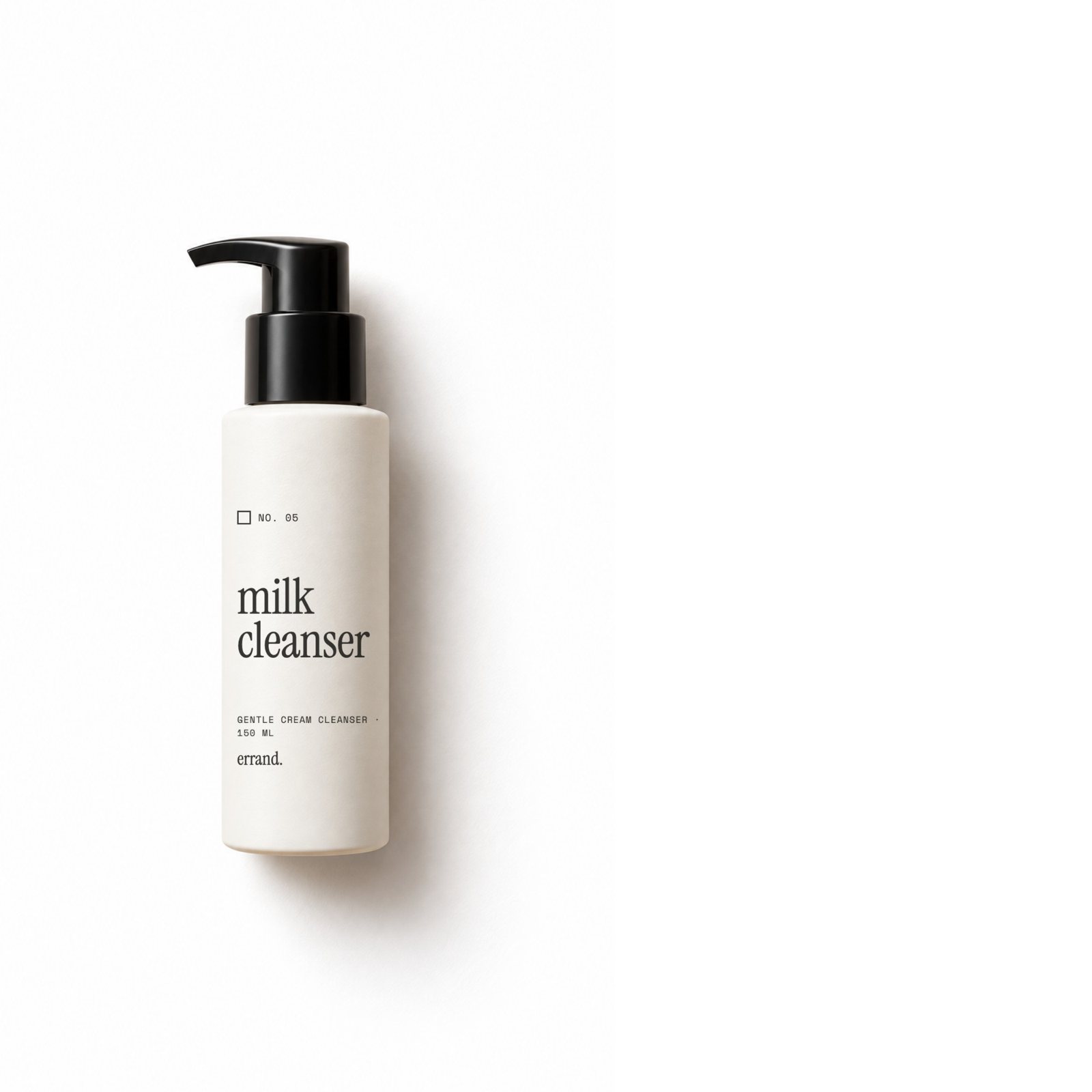 Milk cleanser pump bottle