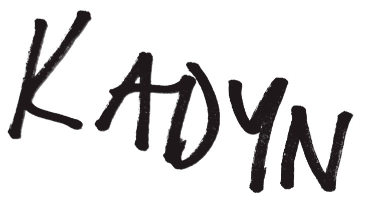 Kadyn, handwritten in marker