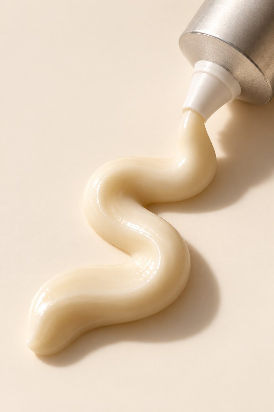 Piped eye cream