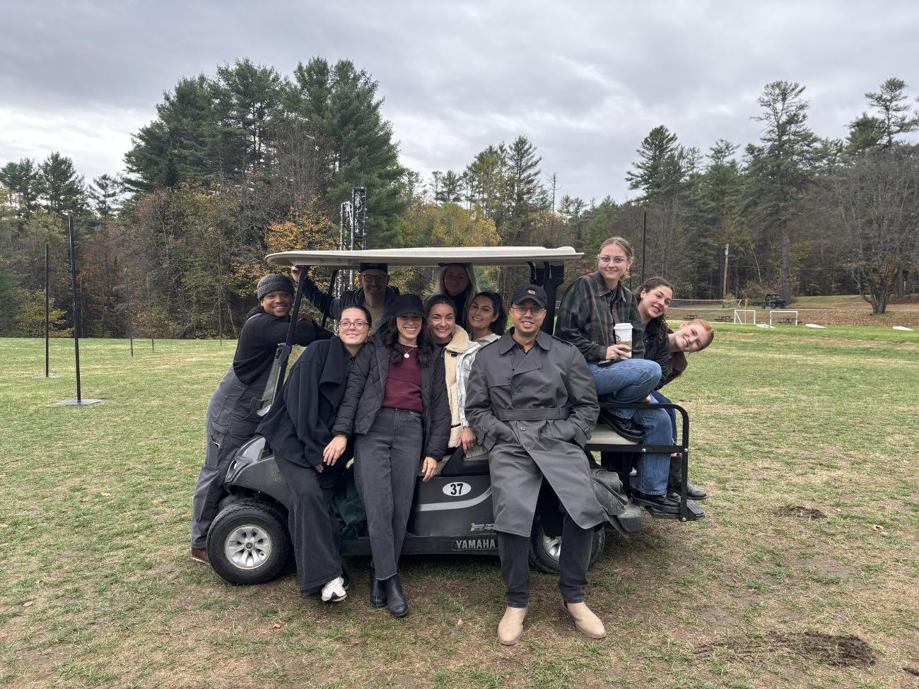 Crew on the final production day