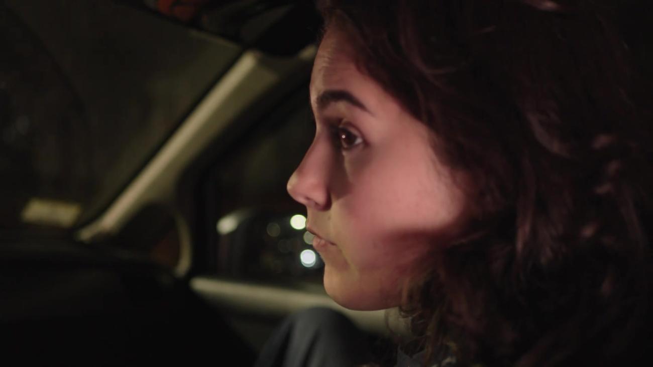 Close-up in the car