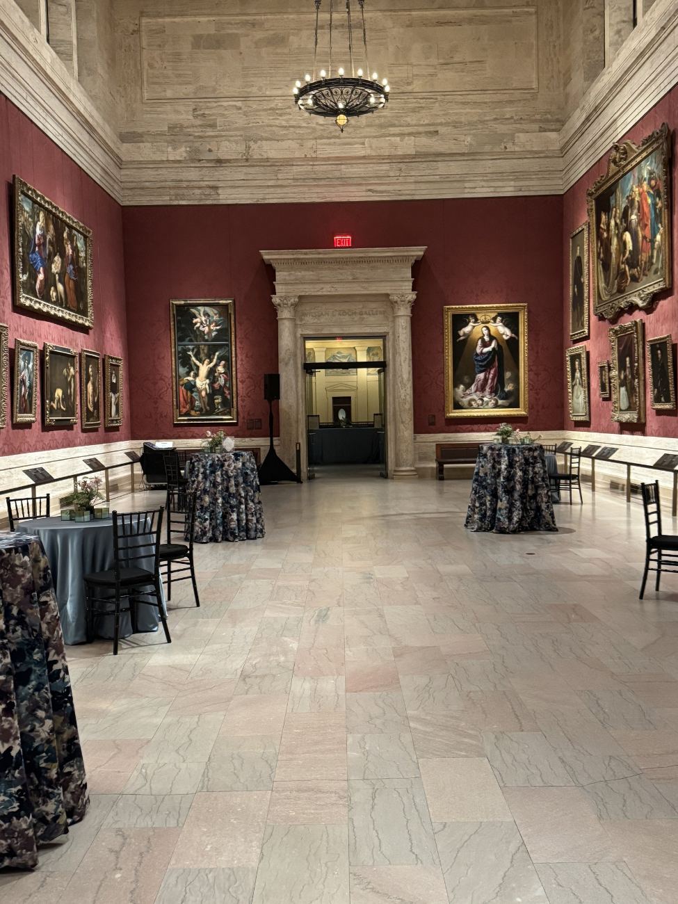 Gallery mid-setup